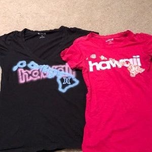 Set of Hurley Hawaii shirts